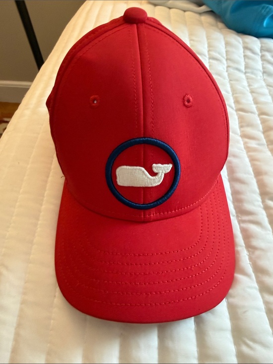 Vineyard Vines Other - Vineyard Vines Red Cap with White Whale and Blue Ring